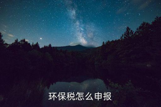 環保稅怎么申報