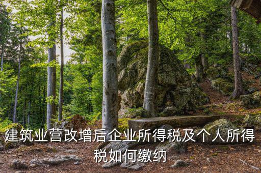 營改增后企業所得稅如何繳納，營改增后施工企業所得稅怎樣繳