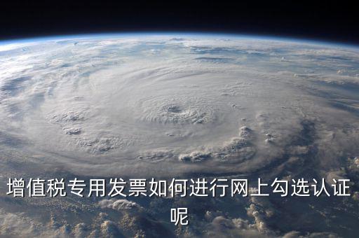增值稅專用發(fā)票如何進行網上勾選認證呢