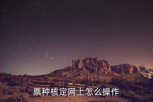 深圳如何票種核定，票種核定網上怎么操作