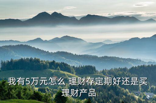 我有5萬元怎么 理財存定期好還是買 理財產品