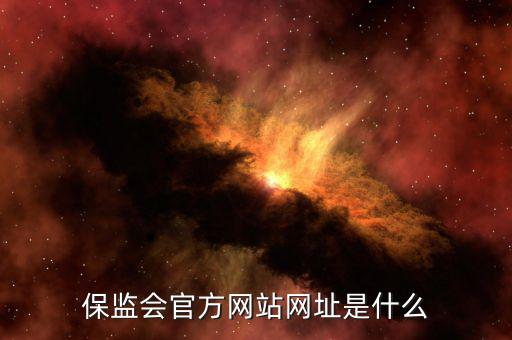 保監會官方網站網址是什么