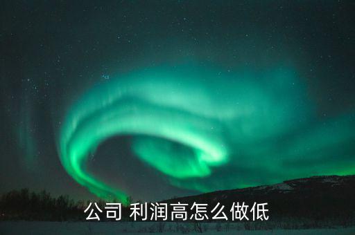 企業利潤太高怎么辦,業務利潤等于營業收入-營業成本