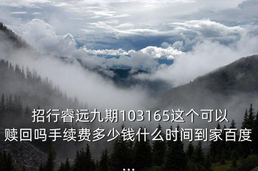 招行睿遠穩健怎么樣,招商銀行理財產品預期年化收益高嗎?