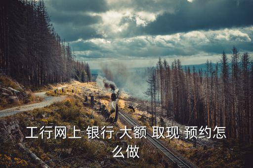 銀行怎么預約大額取現,大額如何兌現預約?本文僅供參考