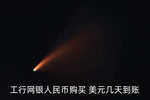 工行網銀人民幣購買 美元幾天到賬