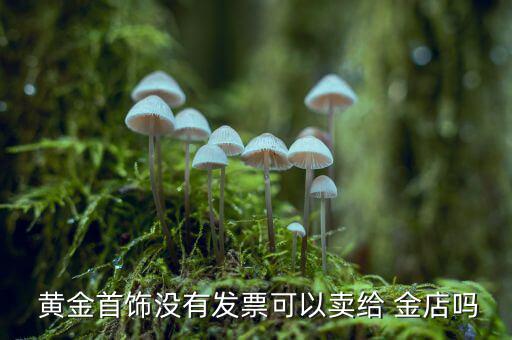  黃金首飾沒有發票可以賣給 金店嗎