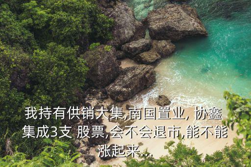 我持有供銷大集,南國置業, 協鑫 集成3支 股票,會不會退市,能不能漲起來...