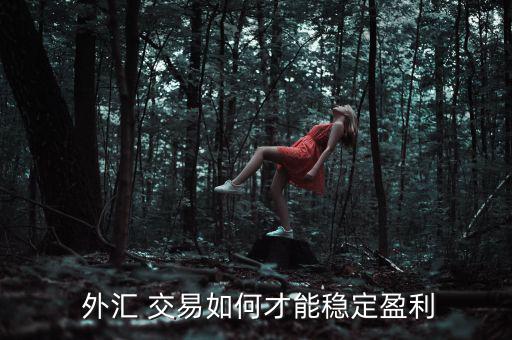  外匯 交易如何才能穩定盈利