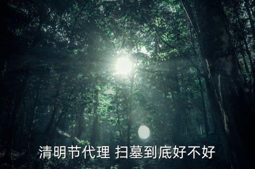 清明節代理 掃墓到底好不好