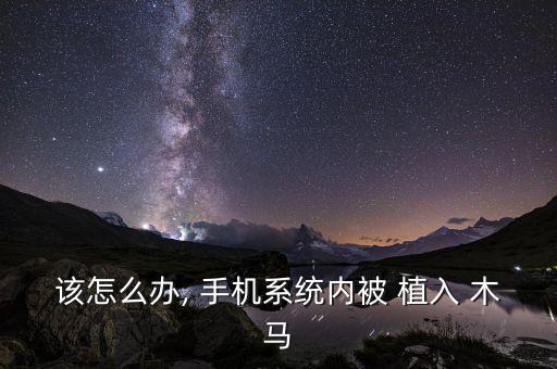 該怎么辦, 手機系統內被 植入 木馬
