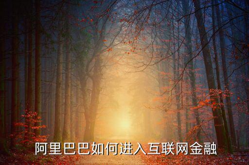  阿里巴巴如何進入互聯網金融