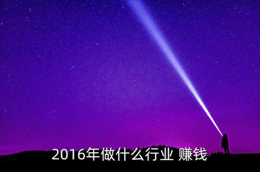 2016年做什么行業 賺錢