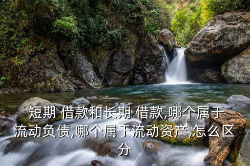  短期 借款和長期 借款,哪個屬于流動負債,哪個屬于流動資產,怎么區分