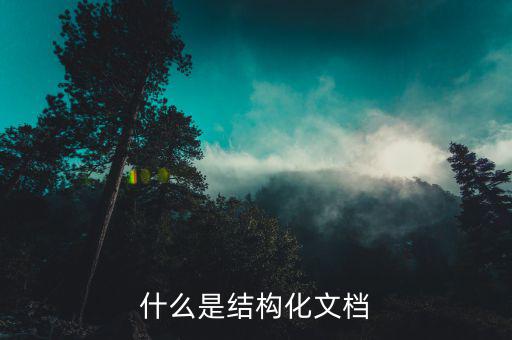 什么是結構化文檔