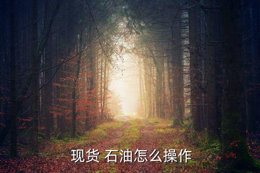 現貨石油怎么炒,現貨石油如何操作?