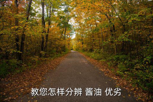 教您怎樣分辨 醬油 優劣