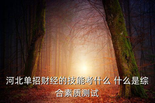財經素養考什么，春季高考財經基礎理論和專業基礎技能考什么