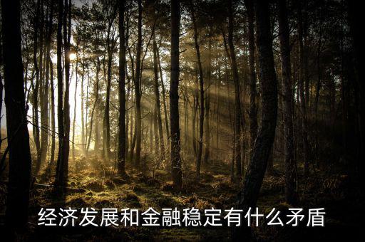 經濟發展和金融穩定有什么矛盾