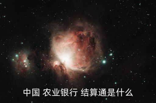 農業銀行行云結算卡怎么使用