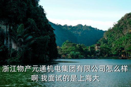 浙江物產元通機電集團有限公司怎么樣啊 我面試的是上海大