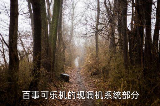  百事可樂機的現調機系統部分