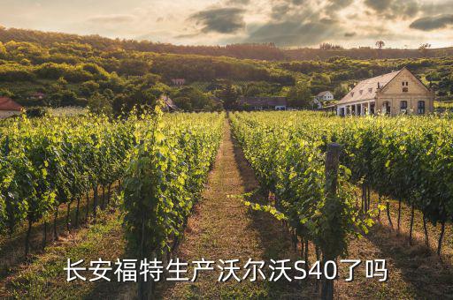 長安福特生產沃爾沃S40了嗎