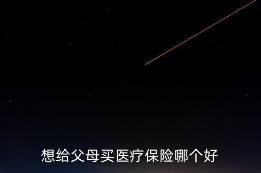 想給父母買醫療保險哪個好