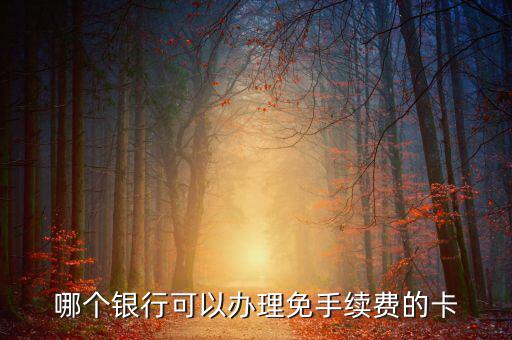 什么銀行的卡不用工本費，哪種銀行卡辦理時不需要工本費和年費
