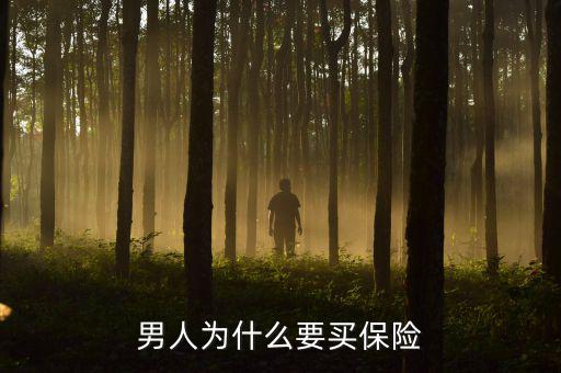 男人為什么買保險，男人買保險的理由