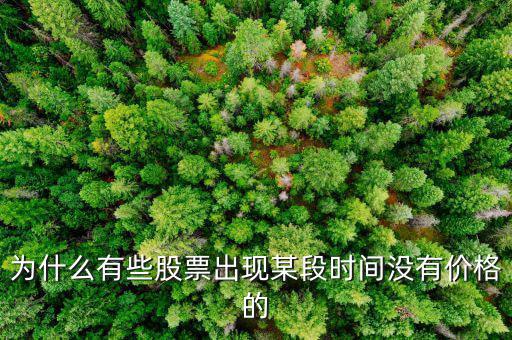 為什么有些股票出現某段時間沒有價格的