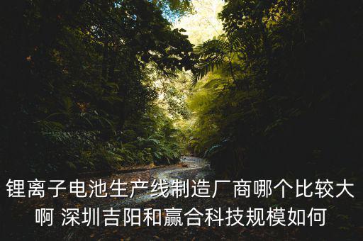 鋰離子電池生產線制造廠商哪個比較大啊 深圳吉陽和贏合科技規模如何