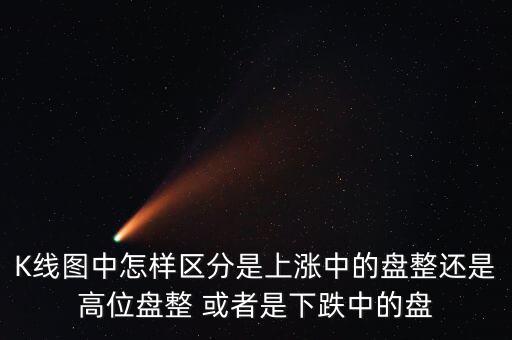 K線圖中怎樣區分是上漲中的盤整還是高位盤整 或者是下跌中的盤