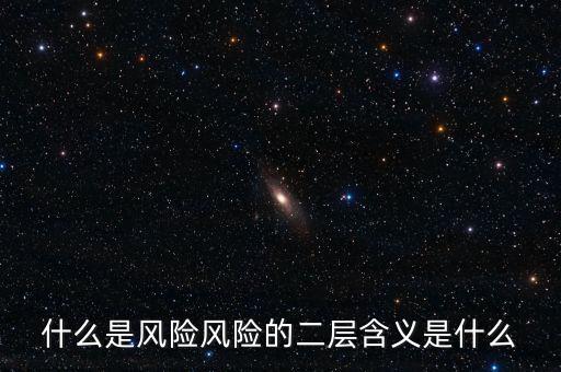 什么是風險影響，什么是風險風險的二層含義是什么