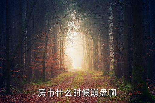 中國房產什么時候崩盤，中國的房市什么時候崩潰