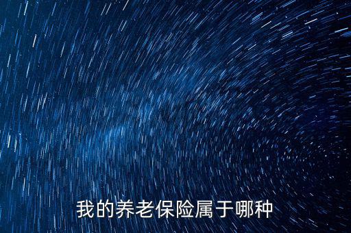 我的養老保險屬于哪種