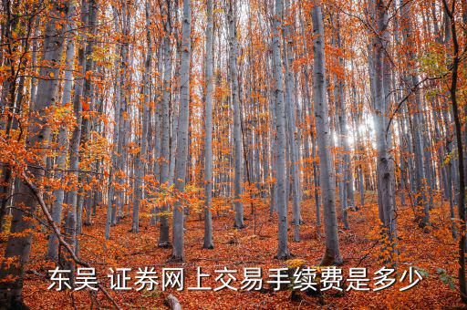東吳證券傭金怎么改,東吳證券前身為蘇州鹽業改制后更名東吳/