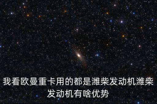 我看歐曼重卡用的都是濰柴發動機濰柴發動機有啥優勢