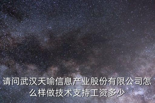 請問武漢天喻信息產業股份有限公司怎么樣做技術支持工資多少