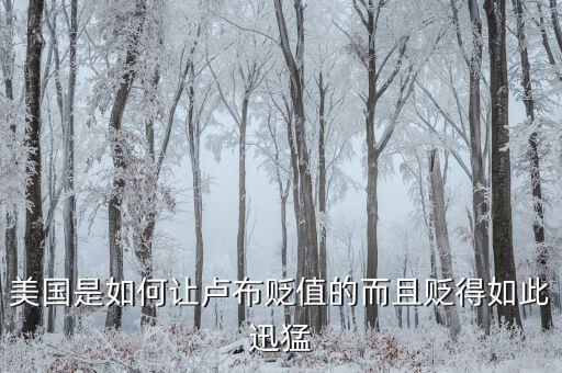 盧布兌換美元貶值是什么決定的，盧布為什么貶值