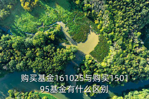 購買基金161025與購買150195基金有什么區別