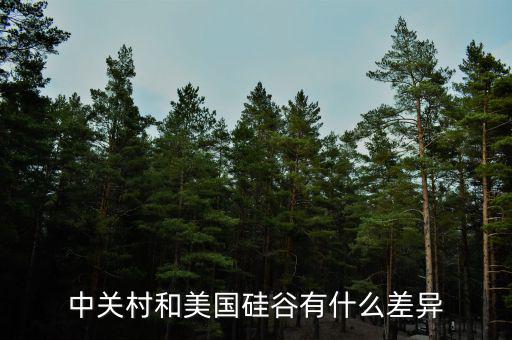 為什么中國的中關村變不成美國的硅谷，中國硅谷是