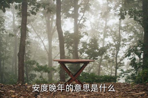 安度晚年是什么意思，安度晚年這個成語的意思是什么D