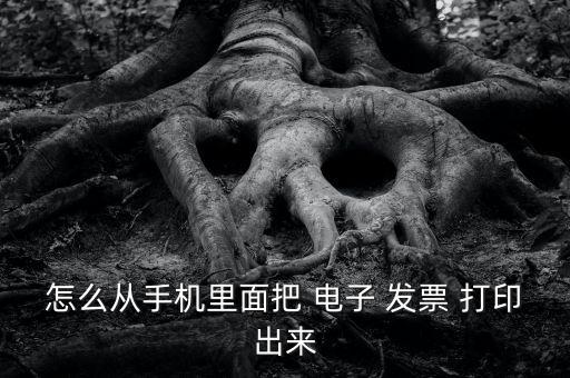 怎么從手機里面把 電子 發票 打印出來