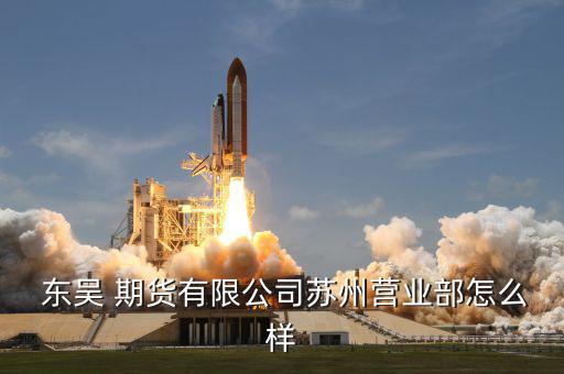  東吳 期貨有限公司蘇州營業部怎么樣