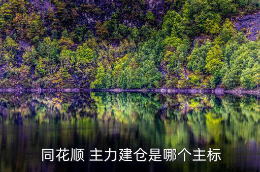 同花順怎么看主力線,三大股指連續三天上揚可底部介入