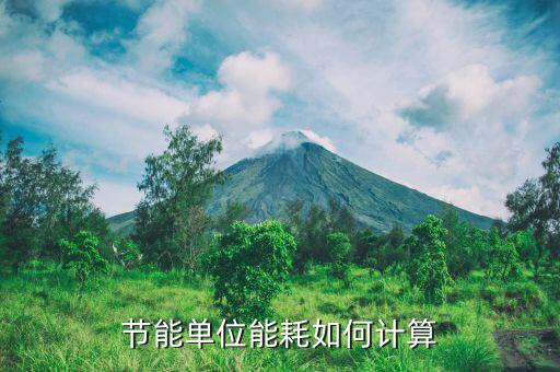 節能單位能耗如何計算