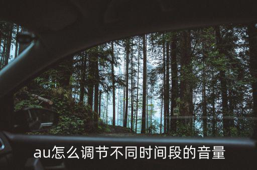  au怎么調節不同時間段的音量