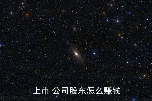 怎么大量持股上市公司,股東通過上市公司利潤相對穩定