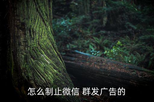 怎么制止微信 群發廣告的